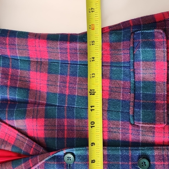 Pendleton pink green and blue plaid wool blazer, sz 6 - Picture 9 of 11